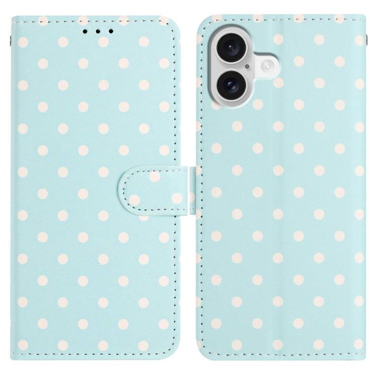 Small Dots Pattern Vegan Leather Phone Case, For iPhone 17e / 16e, For iPhone 17 Pro Max, For iPhone 17 Pro, For iPhone 17
