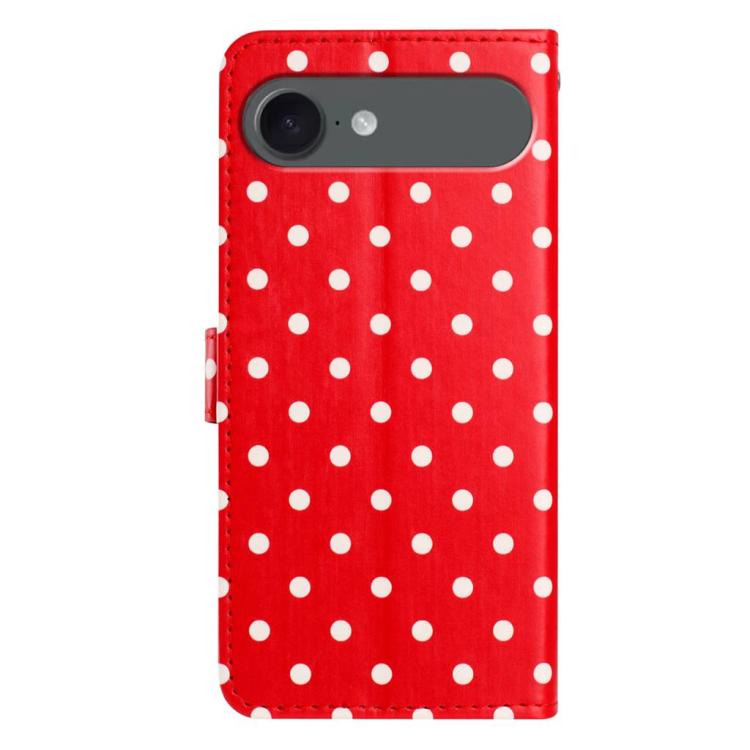 Small Dots Pattern Vegan Leather Phone Case, For iPhone Air, For iPhone 16 Pro Max, For iPhone 16 Pro, For iPhone 16 Plus