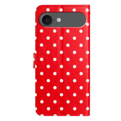 Small Dots Pattern Vegan Leather Phone Case, For iPhone Air, For iPhone 16 Pro Max, For iPhone 16 Pro, For iPhone 16 Plus