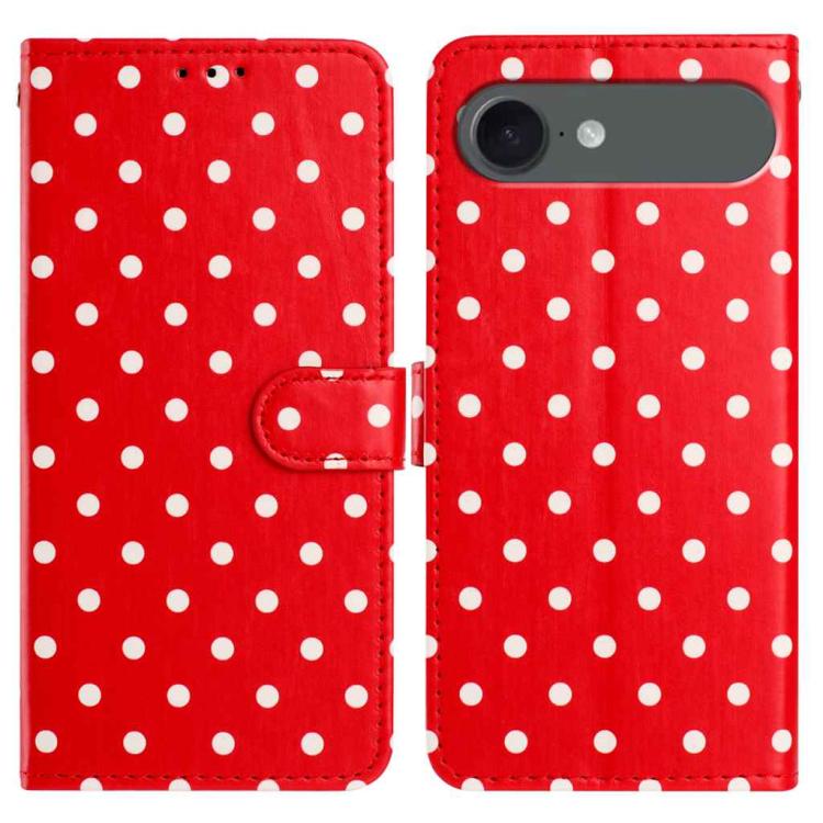Small Dots Pattern Vegan Leather Phone Case, For iPhone Air, For iPhone 16 Pro Max, For iPhone 16 Pro, For iPhone 16 Plus
