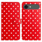 Small Dots Pattern Vegan Leather Phone Case, For iPhone Air, For iPhone 16 Pro Max, For iPhone 16 Pro, For iPhone 16 Plus