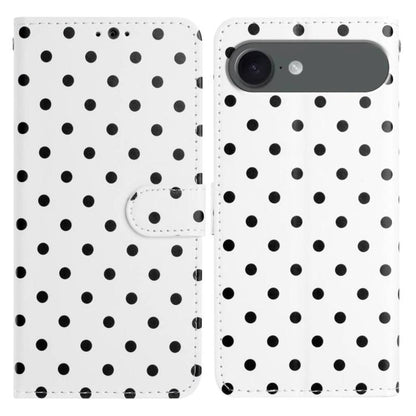 Small Dots Pattern Vegan Leather Phone Case, For iPhone Air, For iPhone 16 Pro Max, For iPhone 16 Pro, For iPhone 16 Plus