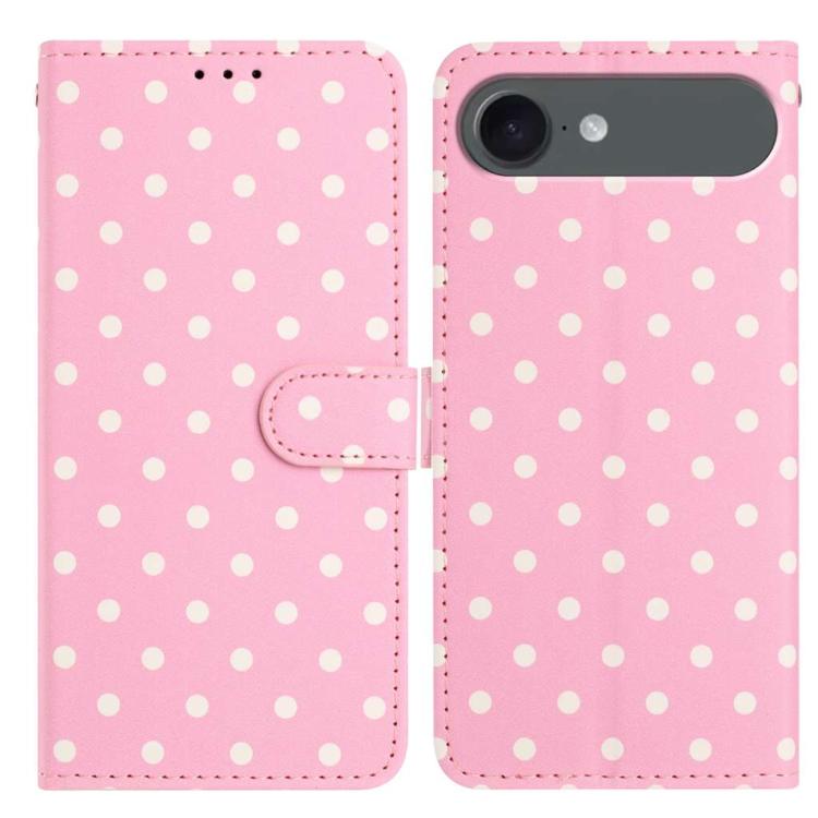 Small Dots Pattern Vegan Leather Phone Case, For iPhone Air, For iPhone 16 Pro Max, For iPhone 16 Pro, For iPhone 16 Plus