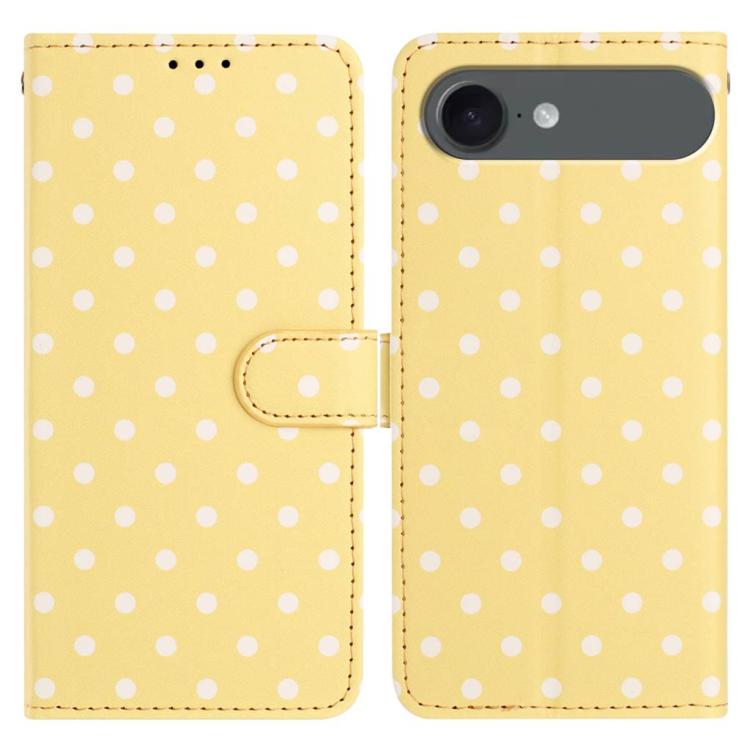 Small Dots Pattern Vegan Leather Phone Case, For iPhone Air, For iPhone 16 Pro Max, For iPhone 16 Pro, For iPhone 16 Plus