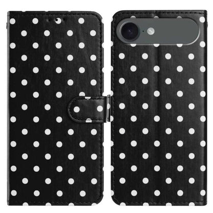 Small Dots Pattern Vegan Leather Phone Case, For iPhone Air, For iPhone 16 Pro Max, For iPhone 16 Pro, For iPhone 16 Plus