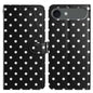 Small Dots Pattern Vegan Leather Phone Case, For iPhone Air, For iPhone 16 Pro Max, For iPhone 16 Pro, For iPhone 16 Plus