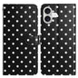 Small Dots Pattern Vegan Leather Phone Case, For iPhone Air, For iPhone 16 Pro Max, For iPhone 16 Pro, For iPhone 16 Plus
