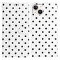 Small Dots Pattern Vegan Leather Phone Case, For iPhone 15, For iPhone 14 Plus, For iPhone 14, For iPhone 14 Pro