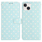 Small Dots Pattern Vegan Leather Phone Case, For iPhone 15, For iPhone 14 Plus, For iPhone 14, For iPhone 14 Pro