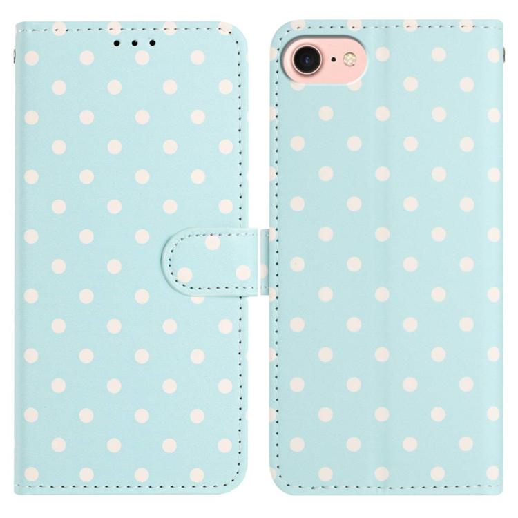 Small Dots Pattern Vegan Leather Phone Case, For iPhone 14 Pro Max, For iPhone SE 2022 / SE 2020 / 7 / 8, For iPhone 13 Pro Max, For iPhone 13 Pro