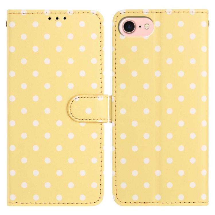 Small Dots Pattern Vegan Leather Phone Case, For iPhone 14 Pro Max, For iPhone SE 2022 / SE 2020 / 7 / 8, For iPhone 13 Pro Max, For iPhone 13 Pro
