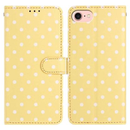 Small Dots Pattern Vegan Leather Phone Case, For iPhone 14 Pro Max, For iPhone SE 2022 / SE 2020 / 7 / 8, For iPhone 13 Pro Max, For iPhone 13 Pro