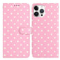 Small Dots Pattern Vegan Leather Phone Case, For iPhone 14 Pro Max, For iPhone SE 2022 / SE 2020 / 7 / 8, For iPhone 13 Pro Max, For iPhone 13 Pro