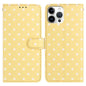 Small Dots Pattern Vegan Leather Phone Case, For iPhone 14 Pro Max, For iPhone SE 2022 / SE 2020 / 7 / 8, For iPhone 13 Pro Max, For iPhone 13 Pro