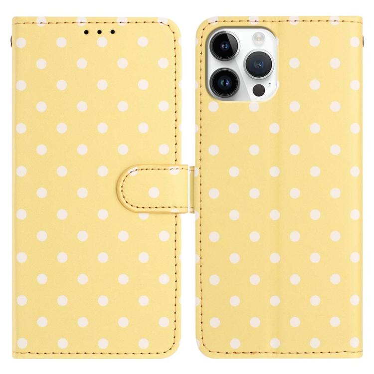 Small Dots Pattern Vegan Leather Phone Case, For iPhone 14 Pro Max, For iPhone SE 2022 / SE 2020 / 7 / 8, For iPhone 13 Pro Max, For iPhone 13 Pro