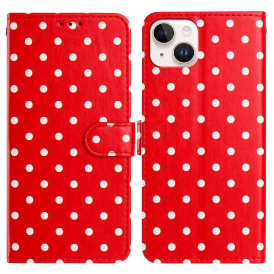 Small Dots Pattern Vegan Leather Phone Case, For iPhone 13, For iPhone 13 mini, For iPhone 12 Pro Max, For iPhone 12 / 12 Pro