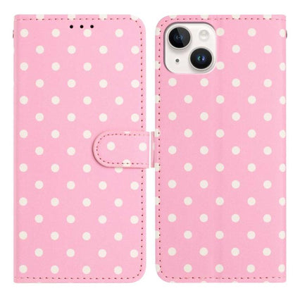 Small Dots Pattern Vegan Leather Phone Case, For iPhone 13, For iPhone 13 mini, For iPhone 12 Pro Max, For iPhone 12 / 12 Pro