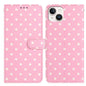 Small Dots Pattern Vegan Leather Phone Case, For iPhone 13, For iPhone 13 mini, For iPhone 12 Pro Max, For iPhone 12 / 12 Pro