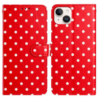 Small Dots Pattern Vegan Leather Phone Case, For iPhone 13, For iPhone 13 mini, For iPhone 12 Pro Max, For iPhone 12 / 12 Pro