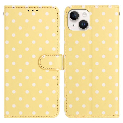 Small Dots Pattern Vegan Leather Phone Case, For iPhone 13, For iPhone 13 mini, For iPhone 12 Pro Max, For iPhone 12 / 12 Pro