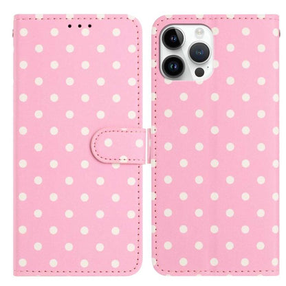 Small Dots Pattern Vegan Leather Phone Case, For iPhone 13, For iPhone 13 mini, For iPhone 12 Pro Max, For iPhone 12 / 12 Pro