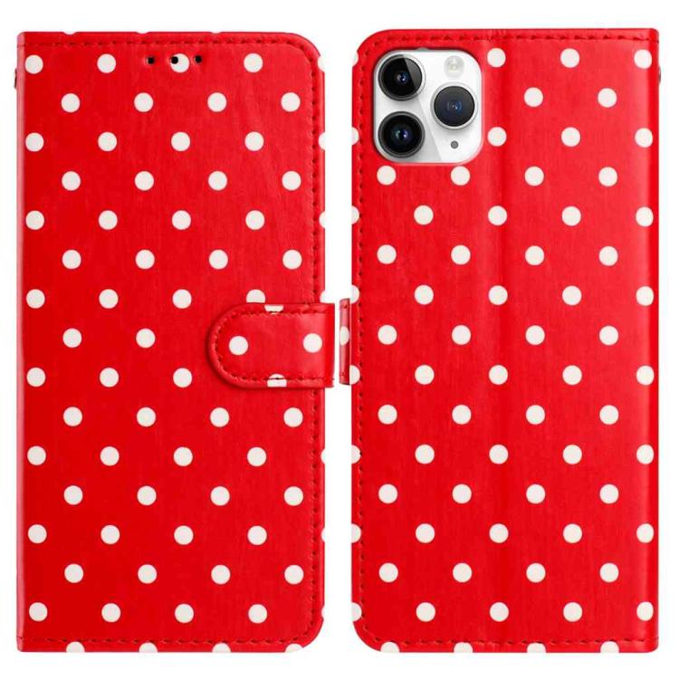 Small Dots Pattern Vegan Leather Phone Case, For iPhone 11 Pro Max, For iPhone 11, For iPhone 11 Pro, For iPhone X / XS