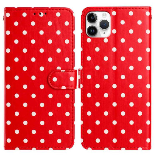 Small Dots Pattern Vegan Leather Phone Case, For iPhone 11 Pro Max, For iPhone 11, For iPhone 11 Pro, For iPhone X / XS