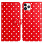 Small Dots Pattern Vegan Leather Phone Case, For iPhone 11 Pro Max, For iPhone 11, For iPhone 11 Pro, For iPhone X / XS