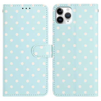 Small Dots Pattern Vegan Leather Phone Case, For iPhone 11 Pro Max, For iPhone 11, For iPhone 11 Pro, For iPhone X / XS