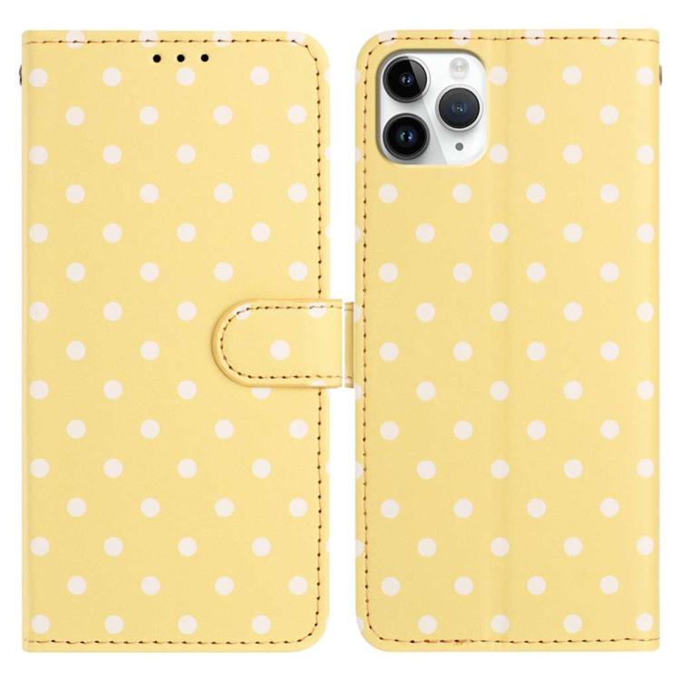 Small Dots Pattern Vegan Leather Phone Case, For iPhone 11 Pro Max, For iPhone 11, For iPhone 11 Pro, For iPhone X / XS