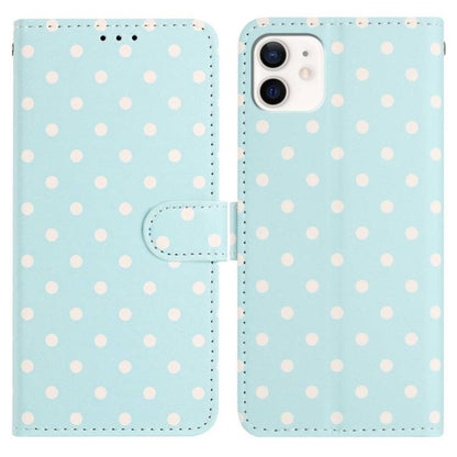Small Dots Pattern Vegan Leather Phone Case, For iPhone 11 Pro Max, For iPhone 11, For iPhone 11 Pro, For iPhone X / XS