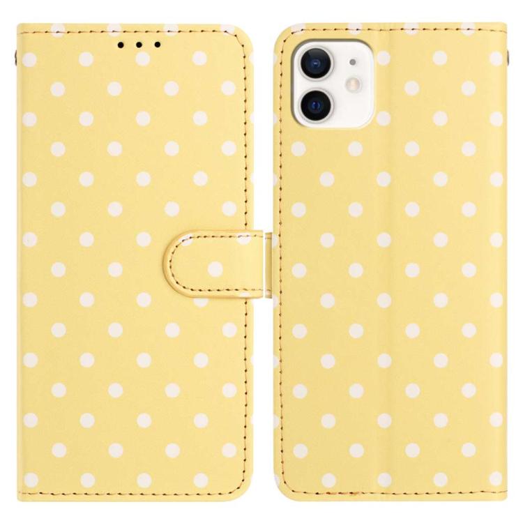 Small Dots Pattern Vegan Leather Phone Case, For iPhone 11 Pro Max, For iPhone 11, For iPhone 11 Pro, For iPhone X / XS