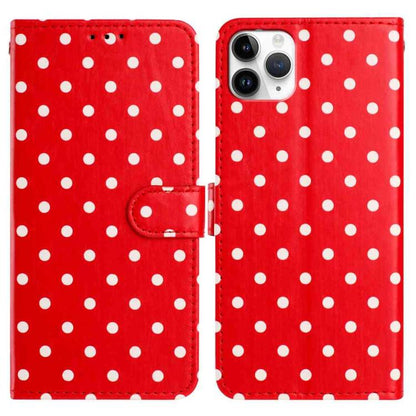 Small Dots Pattern Vegan Leather Phone Case, For iPhone 11 Pro Max, For iPhone 11, For iPhone 11 Pro, For iPhone X / XS