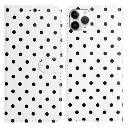 Small Dots Pattern Vegan Leather Phone Case, For iPhone 11 Pro Max, For iPhone 11, For iPhone 11 Pro, For iPhone X / XS