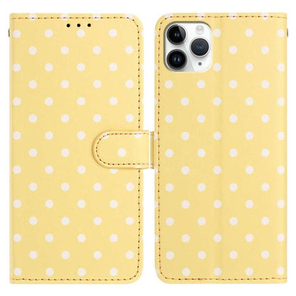 Small Dots Pattern Vegan Leather Phone Case, For iPhone 11 Pro Max, For iPhone 11, For iPhone 11 Pro, For iPhone X / XS
