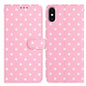 Small Dots Pattern Vegan Leather Phone Case, For iPhone 11 Pro Max, For iPhone 11, For iPhone 11 Pro, For iPhone X / XS