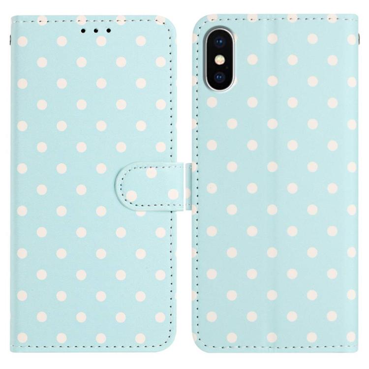 Small Dots Pattern Vegan Leather Phone Case, For iPhone 11 Pro Max, For iPhone 11, For iPhone 11 Pro, For iPhone X / XS