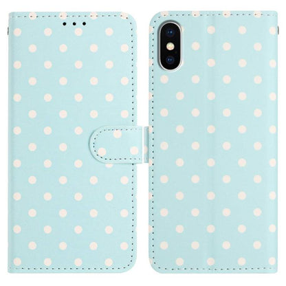 Small Dots Pattern Vegan Leather Phone Case, For iPhone 11 Pro Max, For iPhone 11, For iPhone 11 Pro, For iPhone X / XS