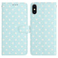 Small Dots Pattern Vegan Leather Phone Case, For iPhone 11 Pro Max, For iPhone 11, For iPhone 11 Pro, For iPhone X / XS