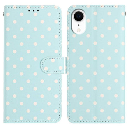 Small Dots Pattern Vegan Leather Phone Case, For iPhone XR, For iPhone XS Max, For iPhone 8 Plus / 7 Plus