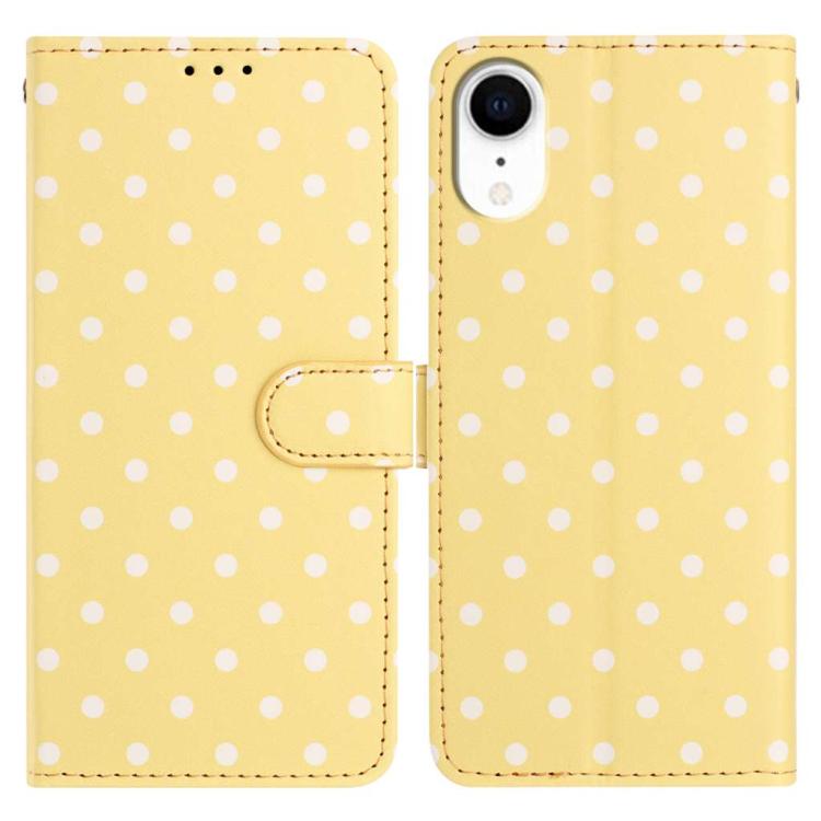 Small Dots Pattern Vegan Leather Phone Case, For iPhone XR, For iPhone XS Max, For iPhone 8 Plus / 7 Plus