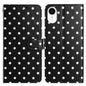 Small Dots Pattern Vegan Leather Phone Case, For iPhone XR, For iPhone XS Max, For iPhone 8 Plus / 7 Plus