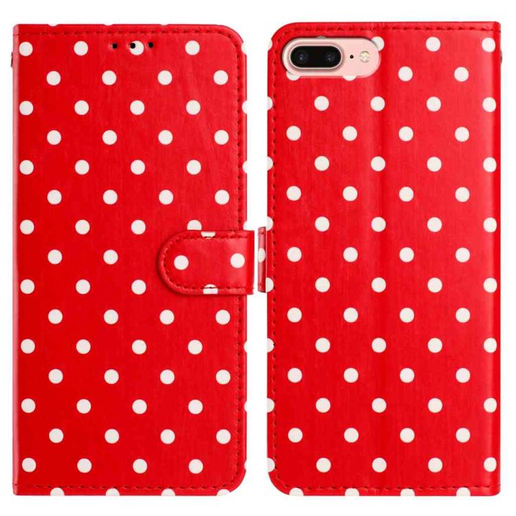 Small Dots Pattern Vegan Leather Phone Case, For iPhone XR, For iPhone XS Max, For iPhone 8 Plus / 7 Plus