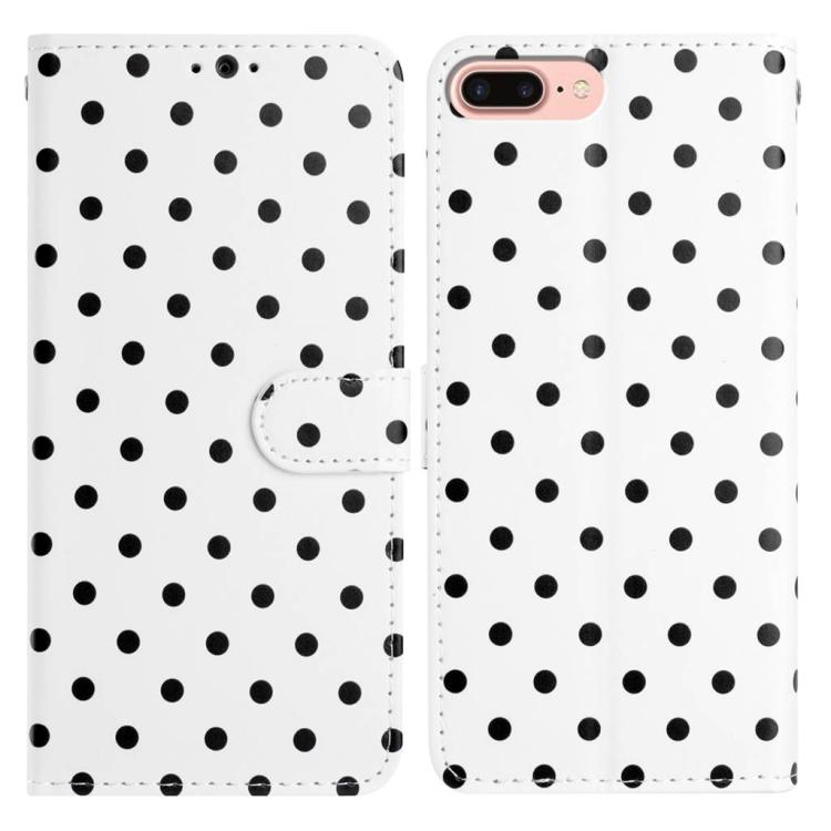 Small Dots Pattern Vegan Leather Phone Case, For iPhone XR, For iPhone XS Max, For iPhone 8 Plus / 7 Plus