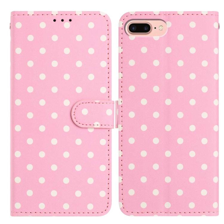 Small Dots Pattern Vegan Leather Phone Case, For iPhone XR, For iPhone XS Max, For iPhone 8 Plus / 7 Plus