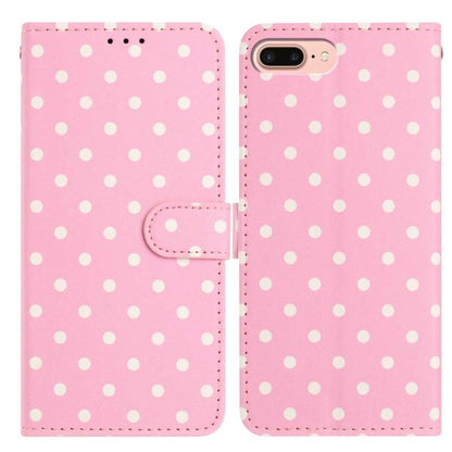 Small Dots Pattern Vegan Leather Phone Case, For iPhone XR, For iPhone XS Max, For iPhone 8 Plus / 7 Plus