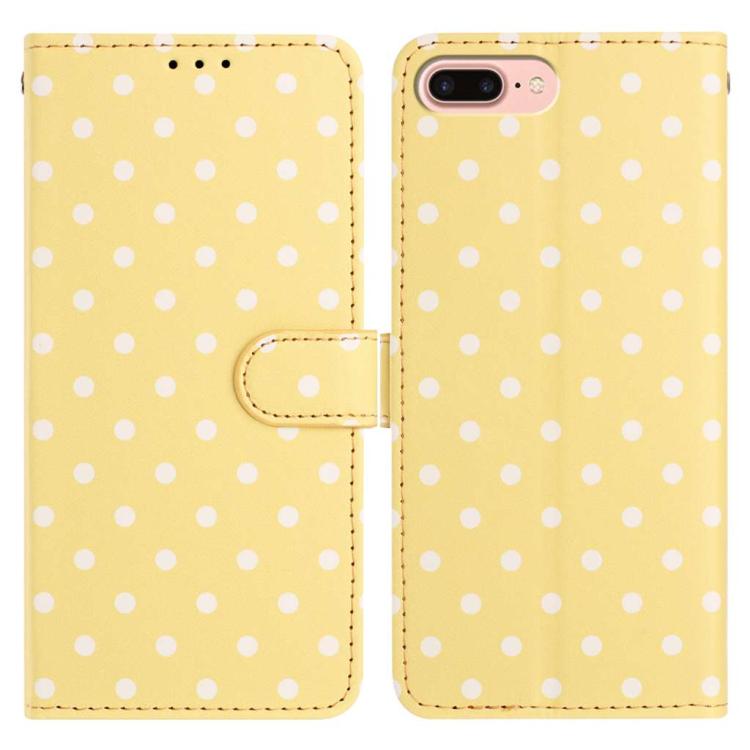 Small Dots Pattern Vegan Leather Phone Case, For iPhone XR, For iPhone XS Max, For iPhone 8 Plus / 7 Plus