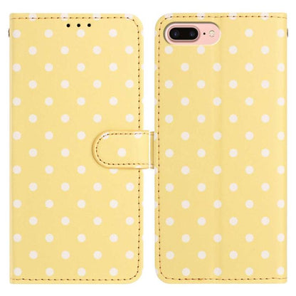 Small Dots Pattern Vegan Leather Phone Case, For iPhone XR, For iPhone XS Max, For iPhone 8 Plus / 7 Plus