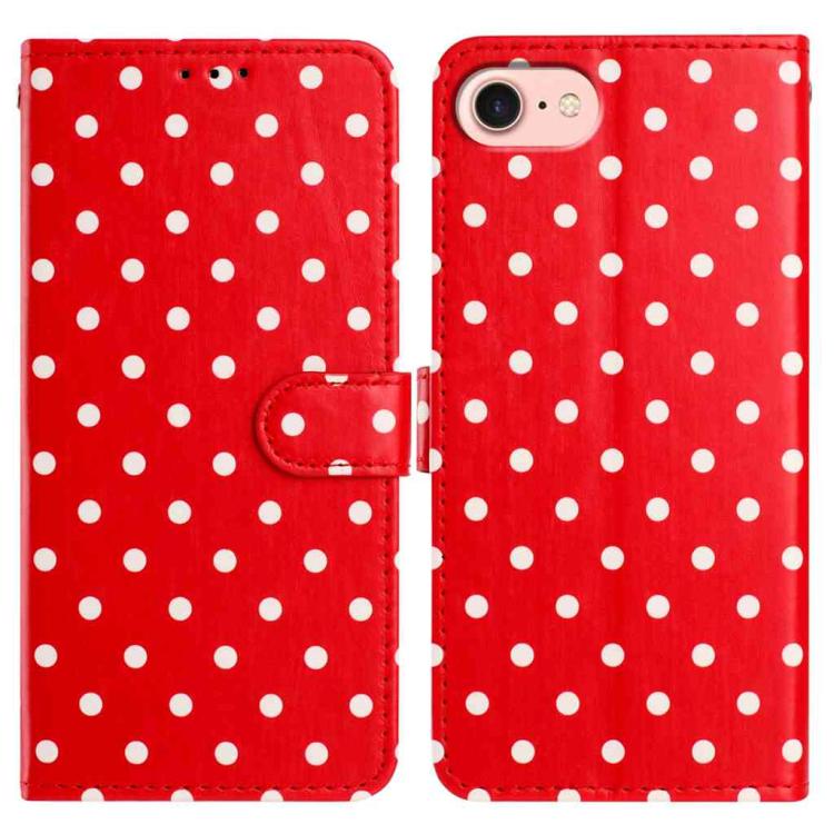 Small Dots Pattern Vegan Leather Phone Case, For iPhone 17e / 16e, For iPhone 17 Pro Max, For iPhone 17 Pro, For iPhone 17