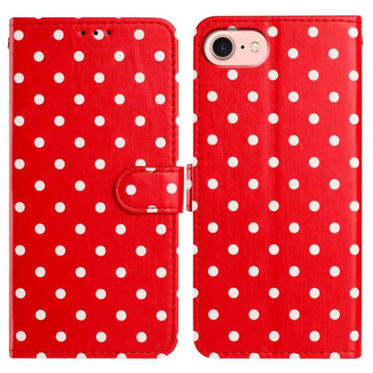 Small Dots Pattern Vegan Leather Phone Case, For iPhone 17e / 16e, For iPhone 17 Pro Max, For iPhone 17 Pro, For iPhone 17